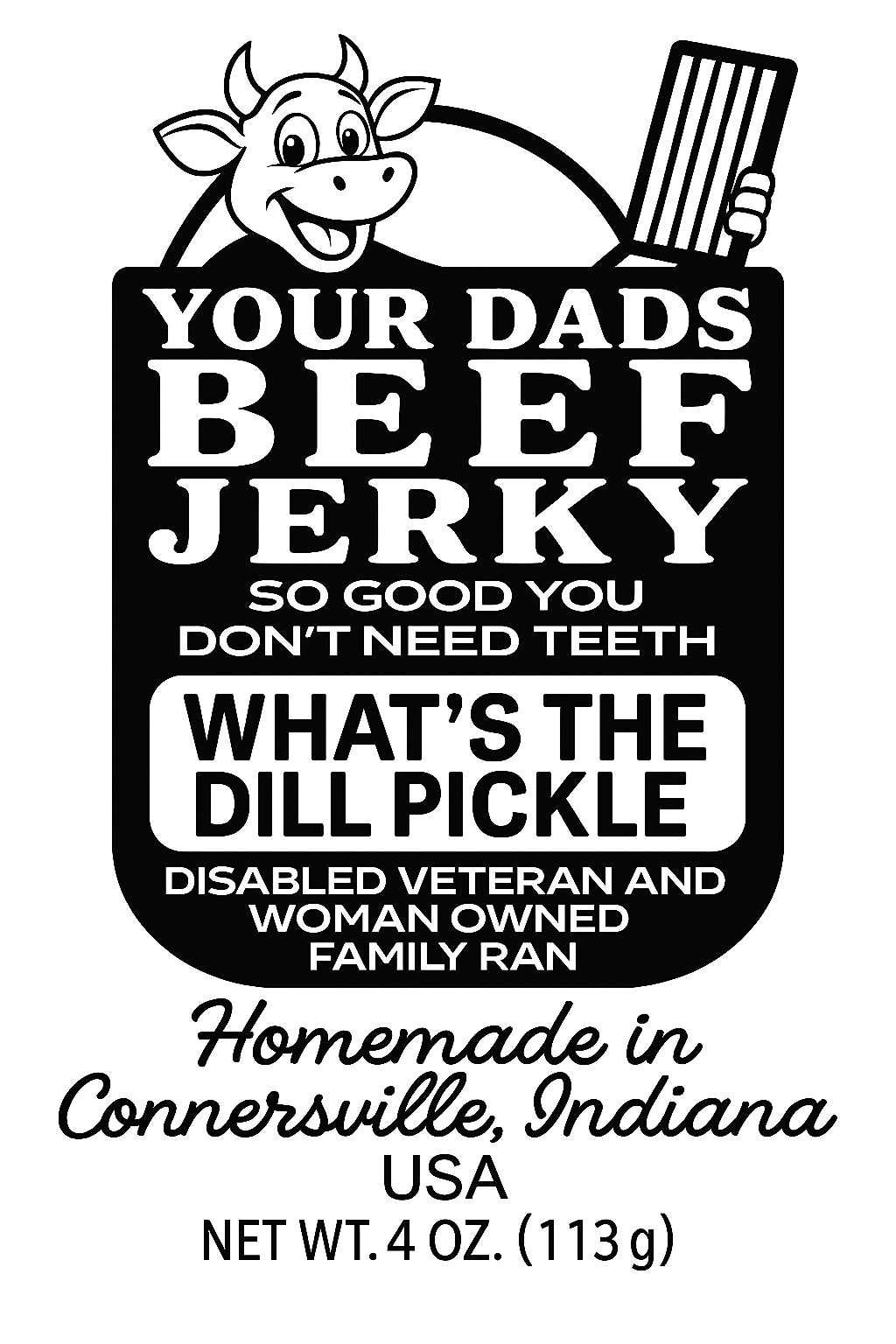 Dill Pickle Flavored Beef Jerky
