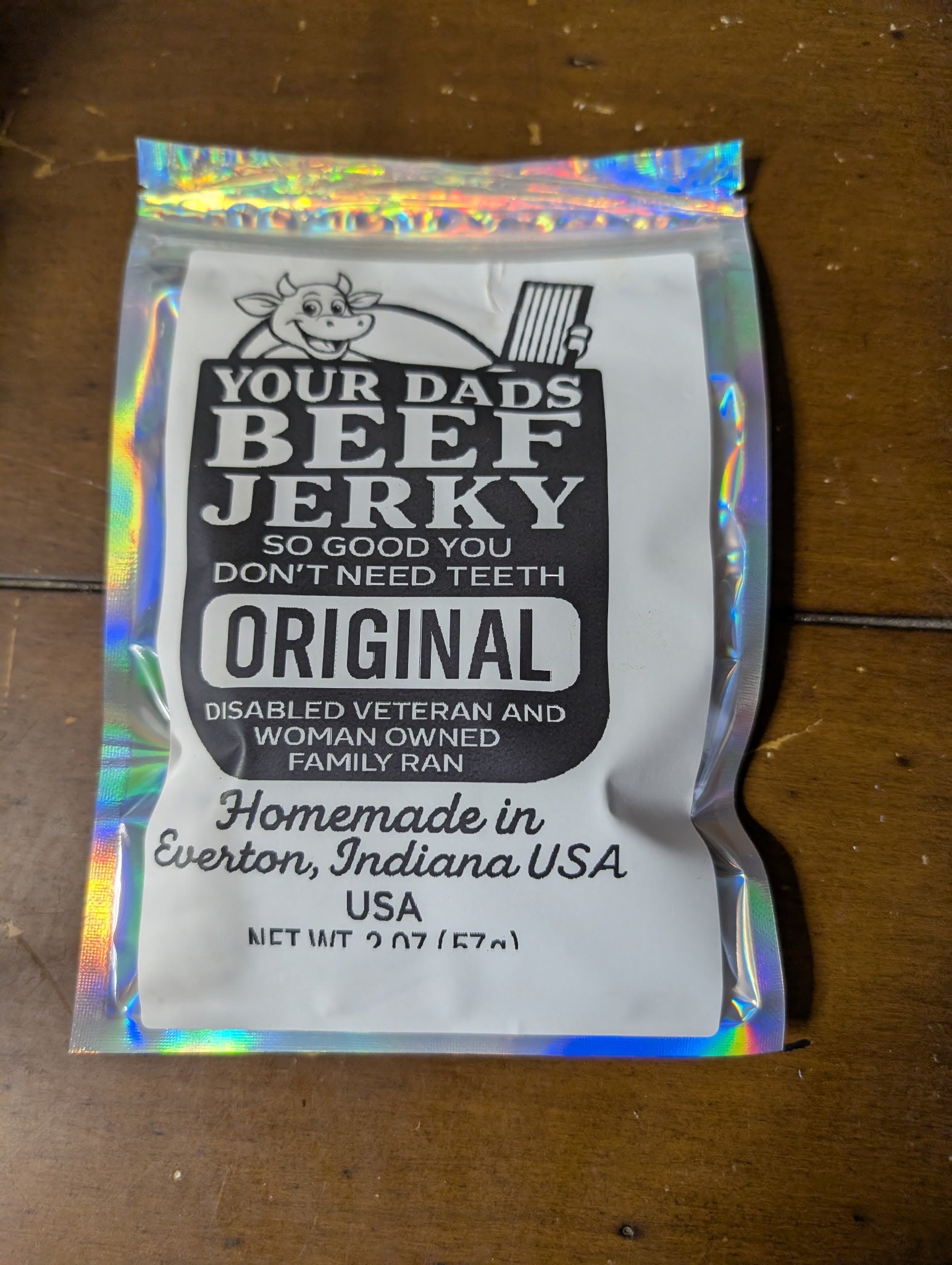 2 oz bags of beef jerky