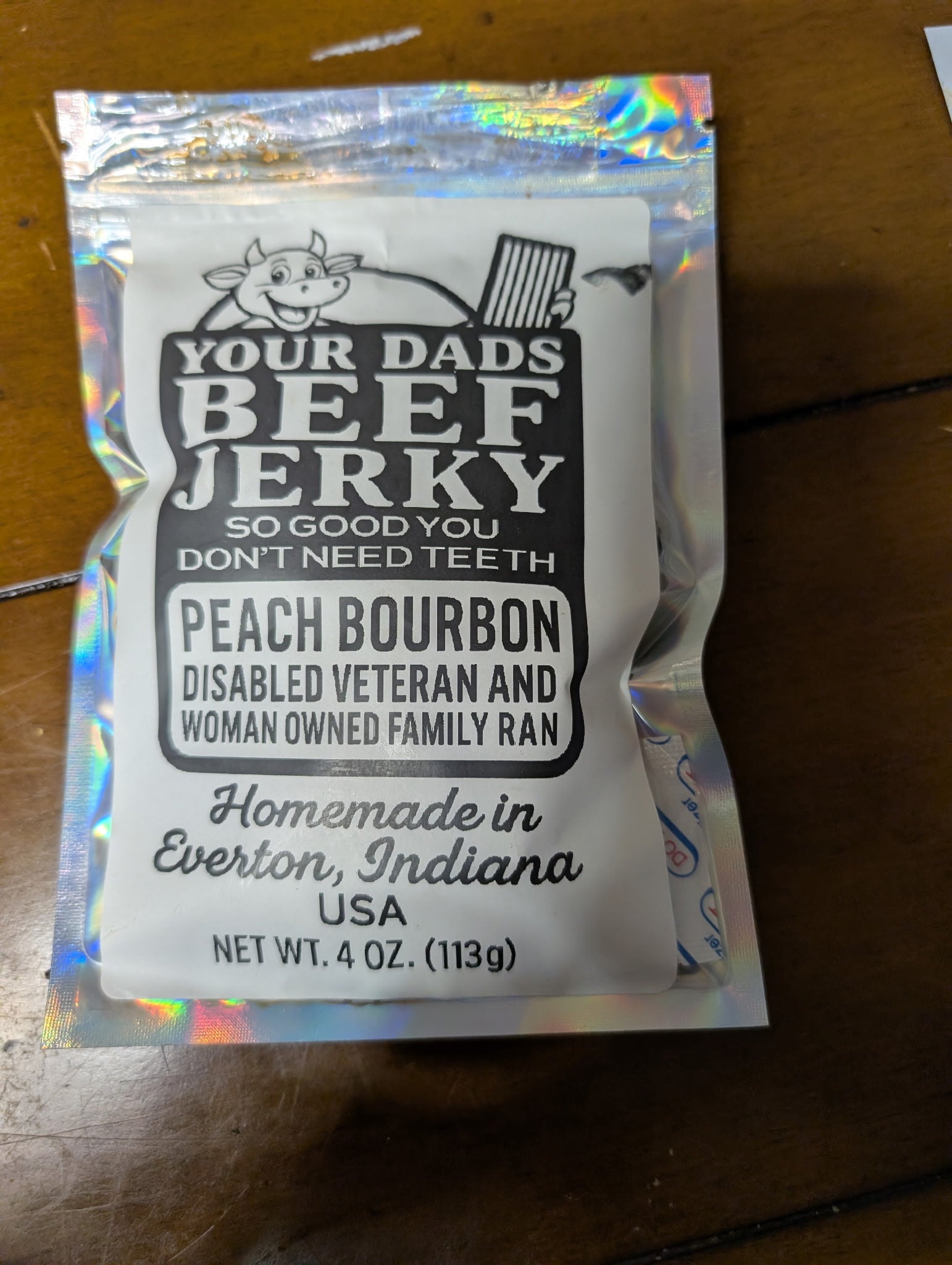 2 oz bags of beef jerky