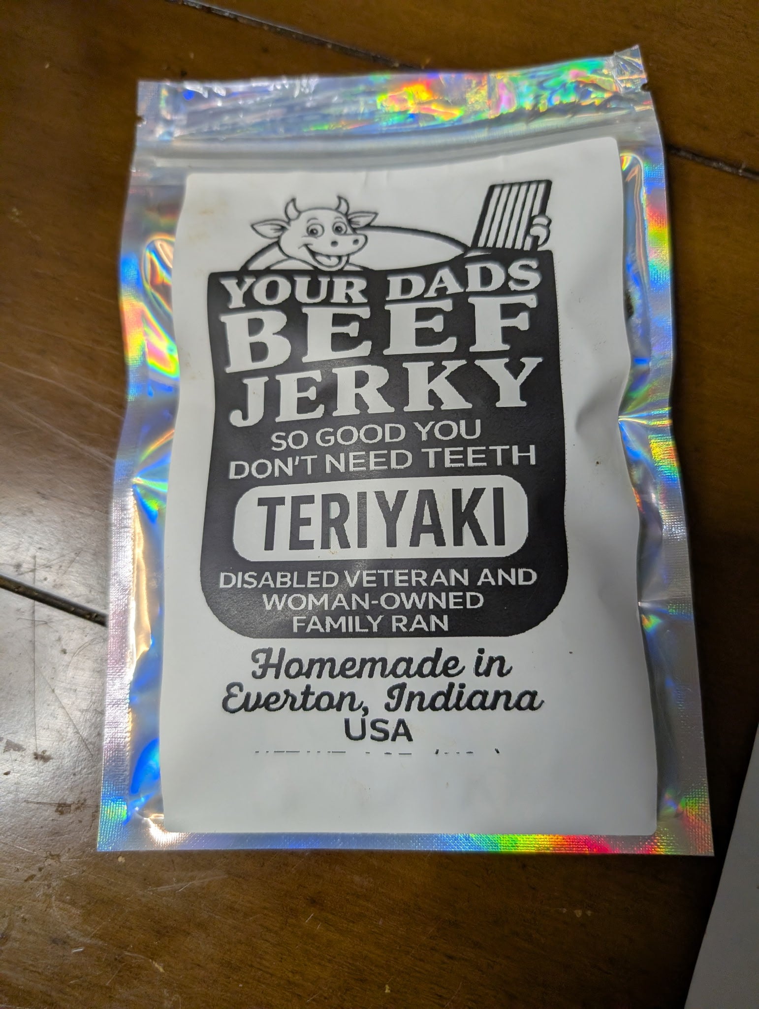 2 oz bags of beef jerky