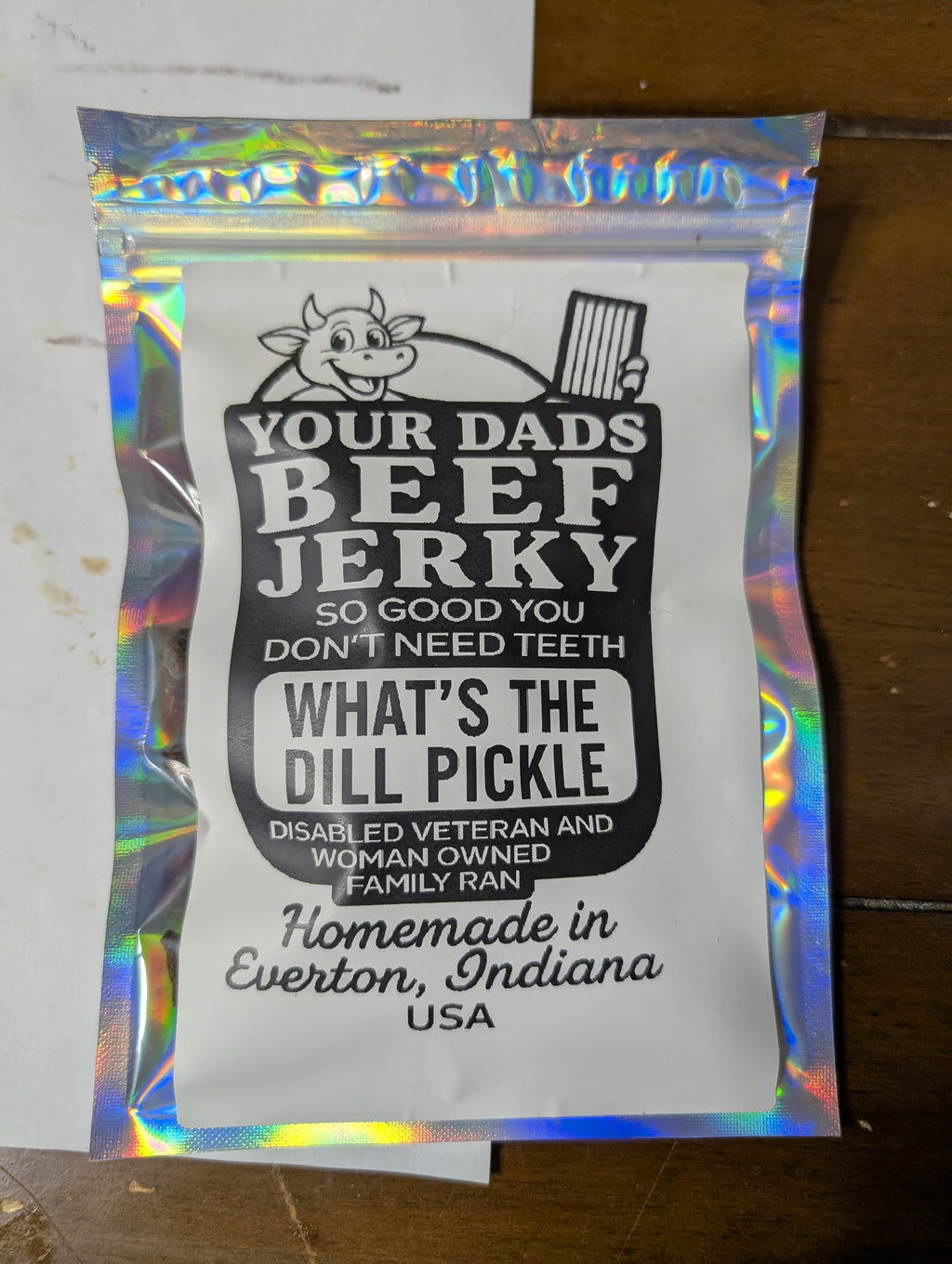 2 oz bags of beef jerky